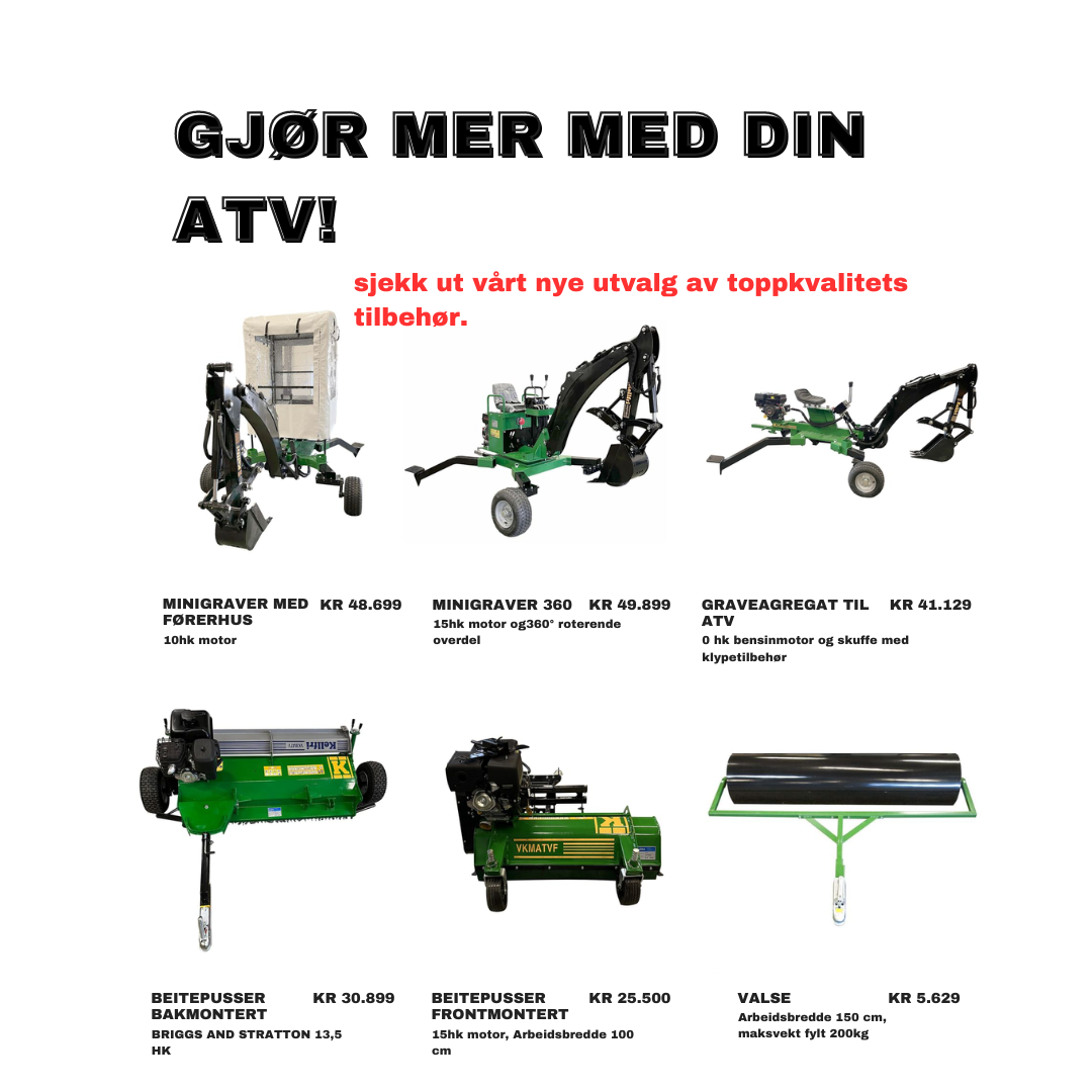 atv tilbehør |få mer ut av din firehjuling |Oktan Fritid - atv forhandler i bodø