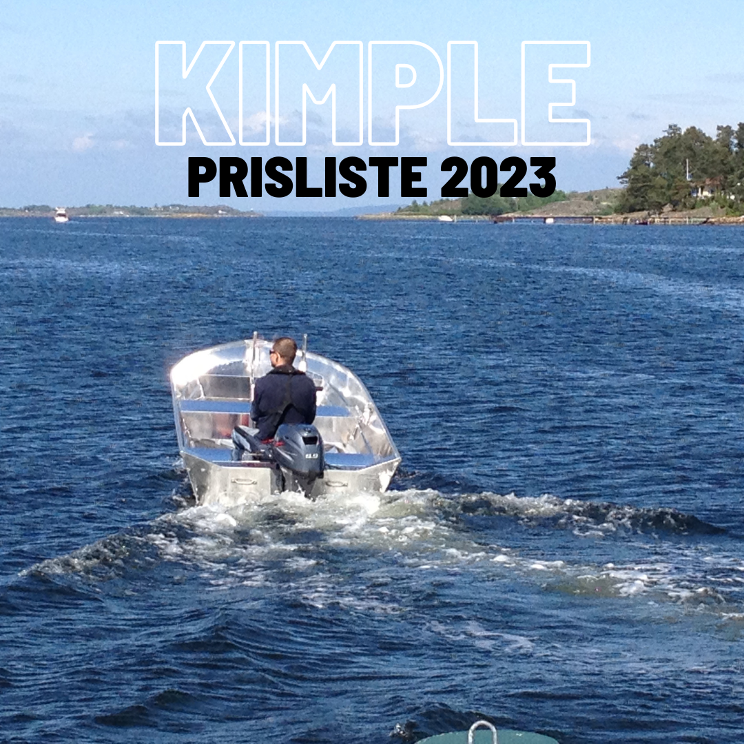 Prisliste Kimple aluminiumsbåter 2023 |Oktan Fritid |Båtforhandler Bodø