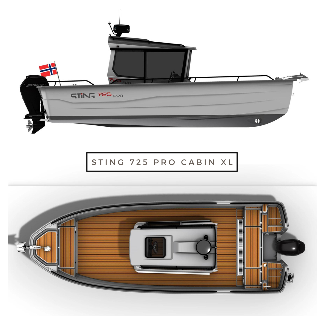 sting 725-pro cabin XL, nyhet fra sting 2024, oktan fritid båtforhandler bodø