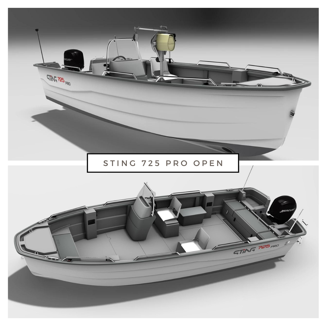 sting 725 pro open, nyhet 2024, oktan fritid båtforhandler bodø